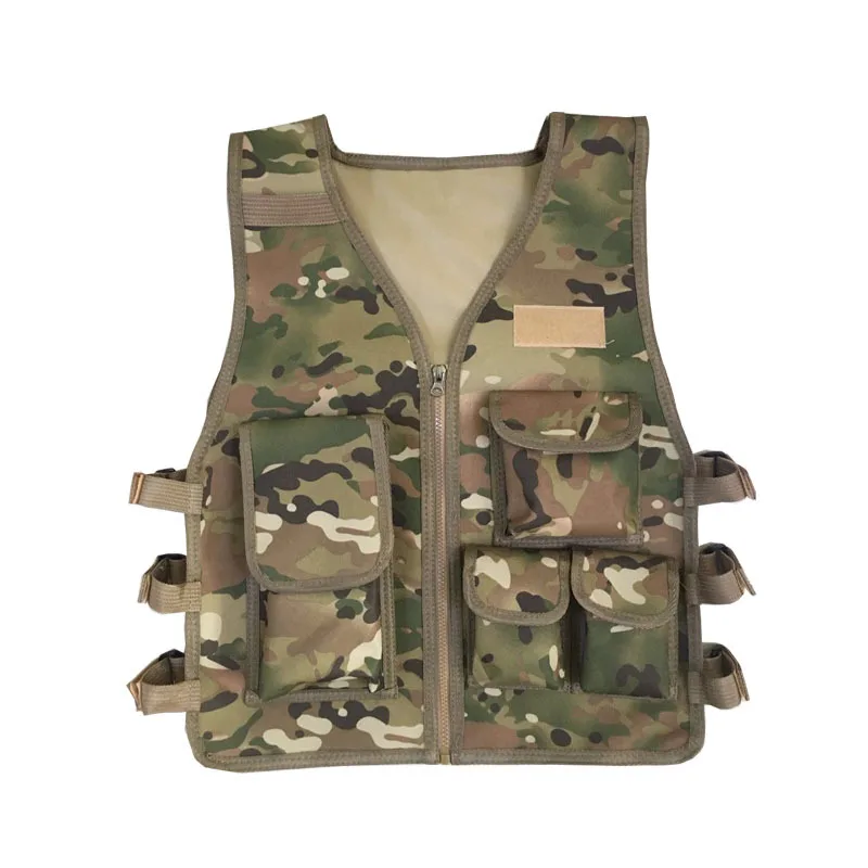 SMTP ZL1 Children Tactical Vest CS Game Chest Camouflage Training Combat Airsoft Vest for Children
