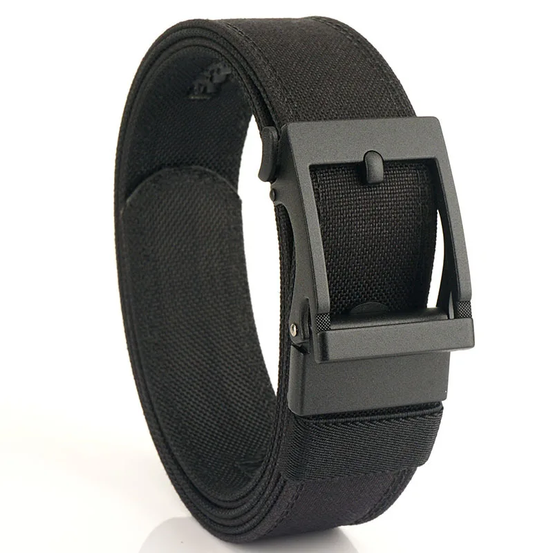 

2023 New 3.8cm 120cm Waist Belt 1100D Nylon Double Layer Thickened Waist Seal Men's Automatic Buckle Upgrade Tactical Woven Belt