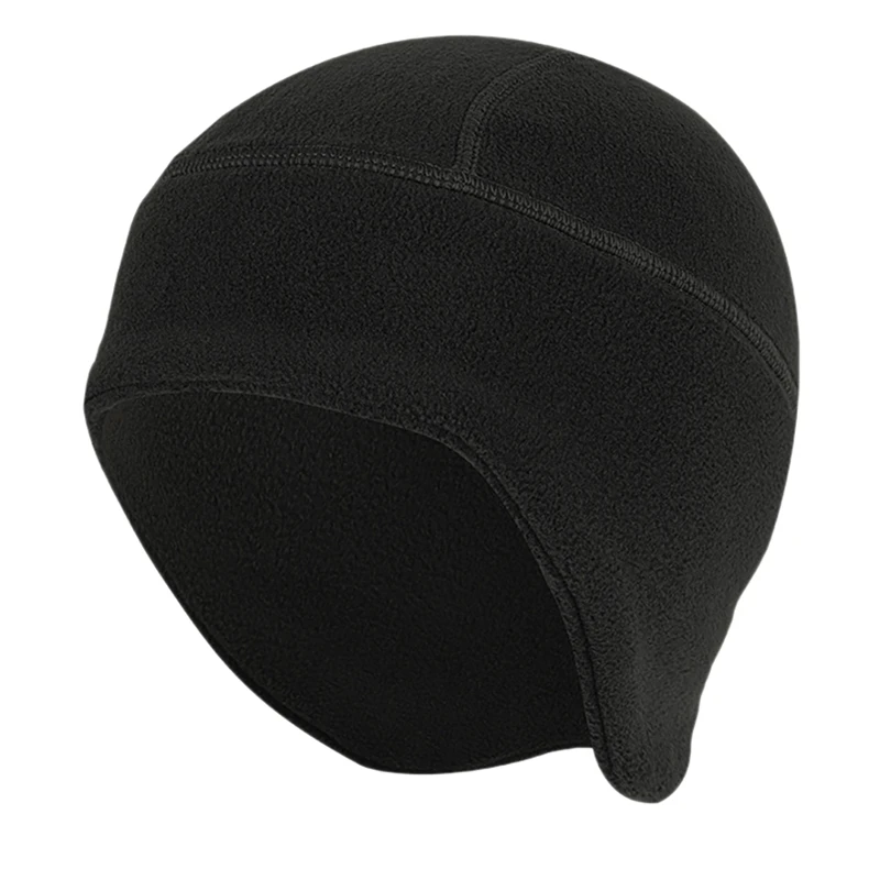 Winter Cycling Cap Windproof Snow Thermal Fleece Skiing Cap Warm Hat For Outdoor Cycling Running