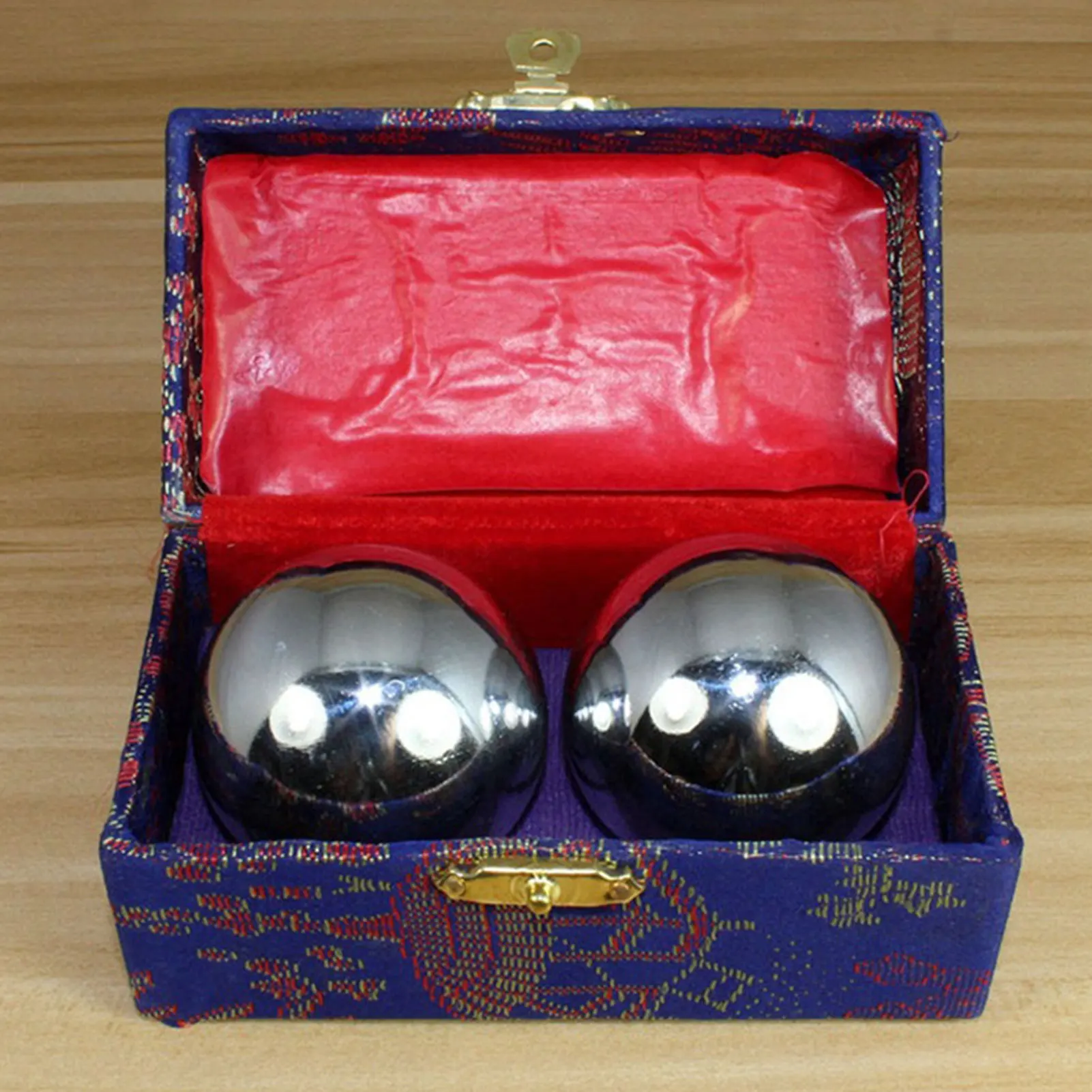 2pcs Daily Fitness Iron Ball Stress Relaxation Chinese Health Care Exercise Fitness Myofascial Release