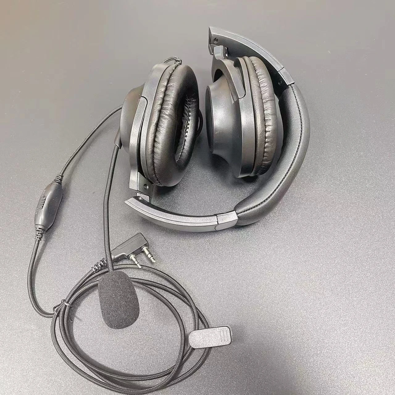 Two Way Radio Overhead Headsets Headphones with Boom Mic is Compatible