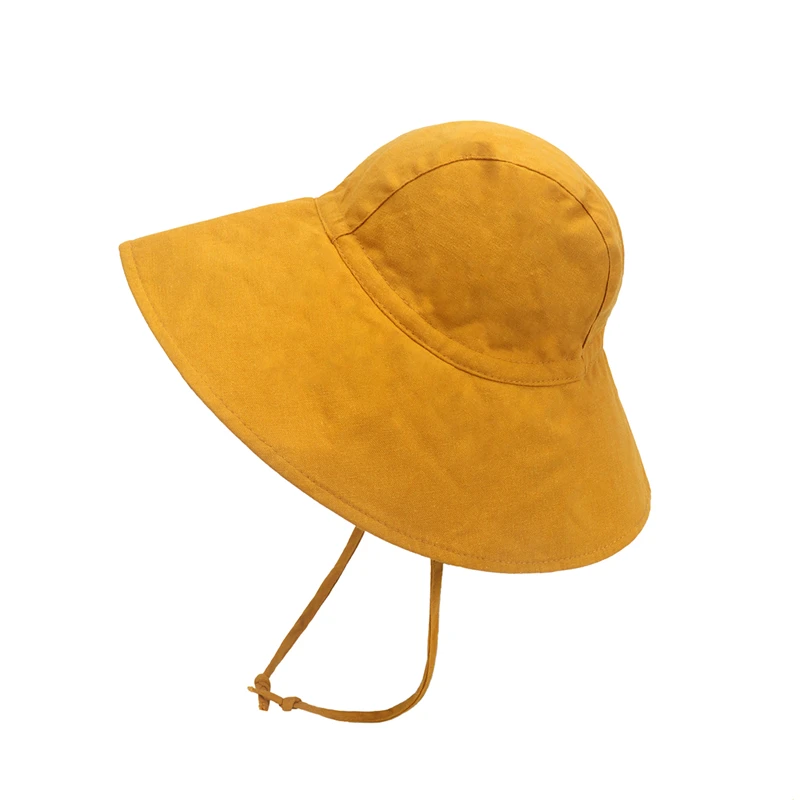 Kids Cotton Bucket Hat - UV Protection Summer Beach Cap