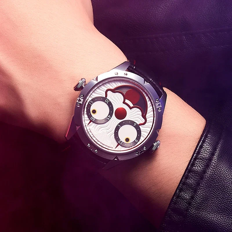 Orologi creativi per uomo, orologi da polso al quarzo alla moda