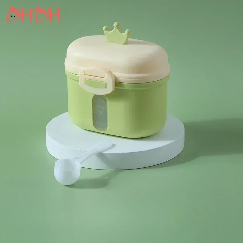 240/360ML Portable Milk Powder Box with Spoon Infant Snack Container Milk Powder Barrier Seal Baby Food Grade Storage Box
