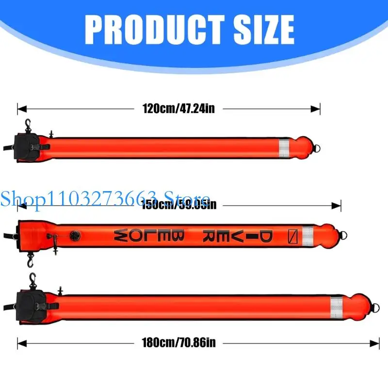 R6FE Surfaces Marker Buoys and Dives Reel Set Inflatable Scubas Tube Safety Sausages Diving Spool Reel and Clip