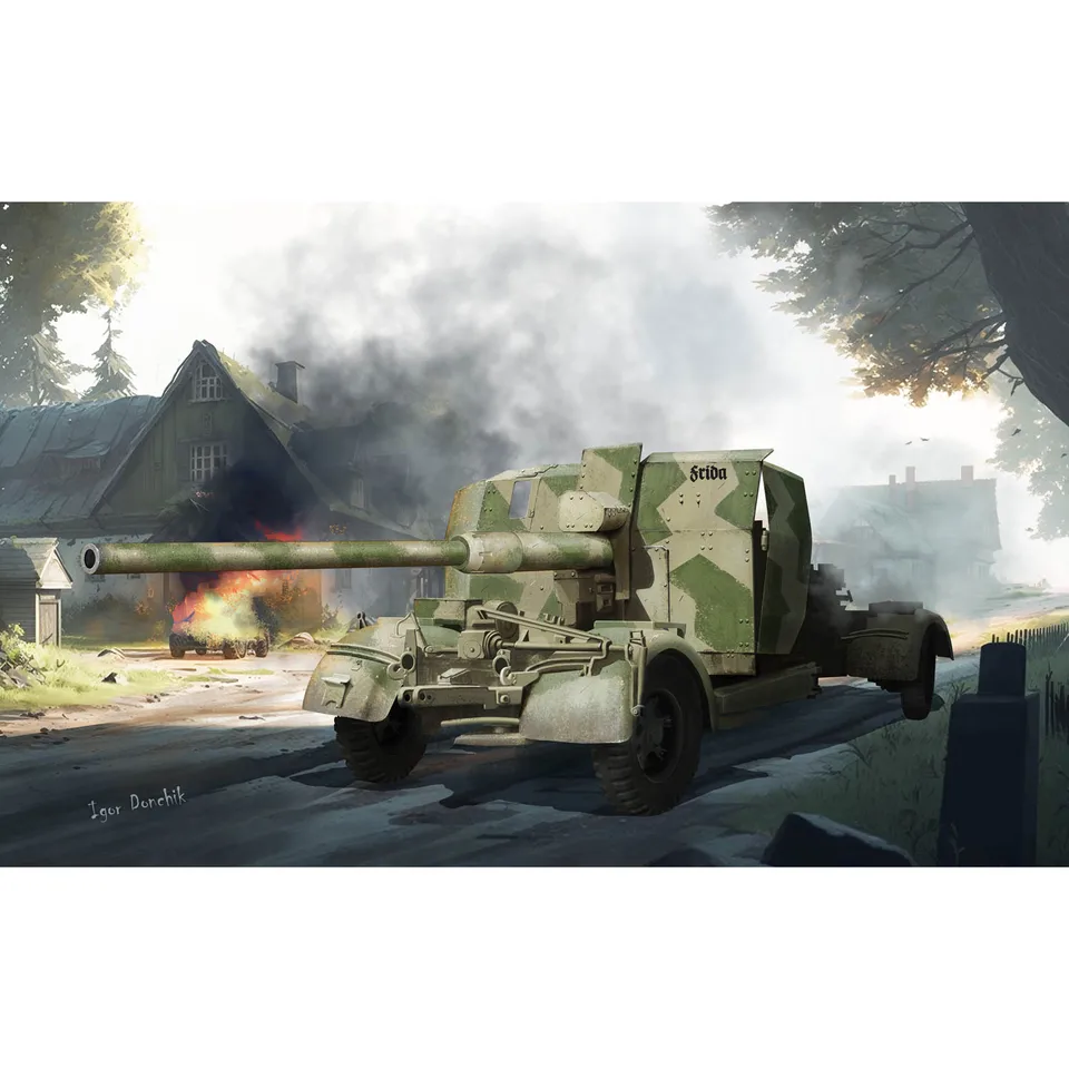 Maquette Trumpeter 1/35 – Canon Allemand 8.8 Cm Flak 18 Selbstfahrlafette