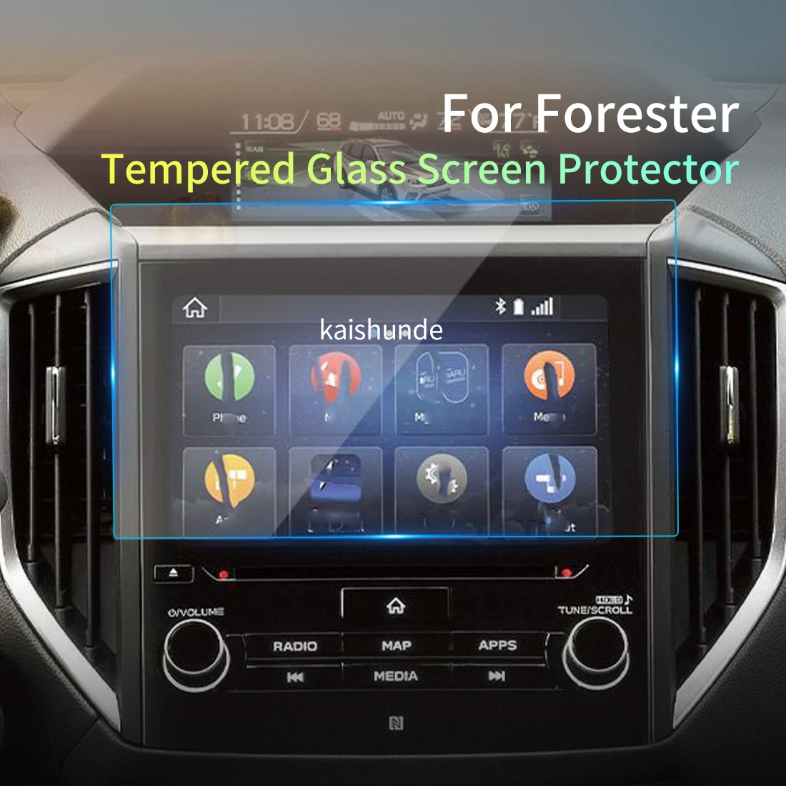 

Защитная пленка из закаленного стекла навигация Carplay Защита экрана для SUBARU Forester 2024 автомобильный аксессуар для интерьера