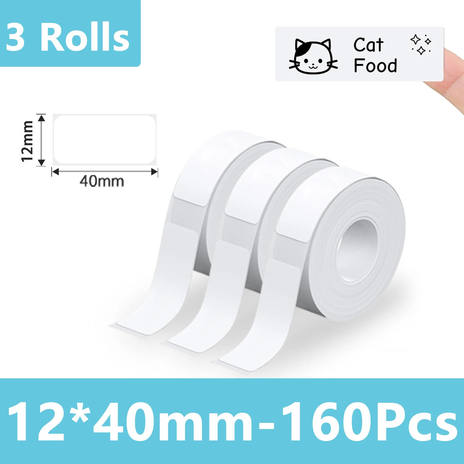 Marklife P15 Mini Termiczna Drukarka Etykiet Bluetooth Bezprzewodowa Maszyna do Etykietowania Naklejek Samoprzylepnych DIY Etykiety z Kodami Kreskowymi + 3 Rolki Papieru do Etykiet