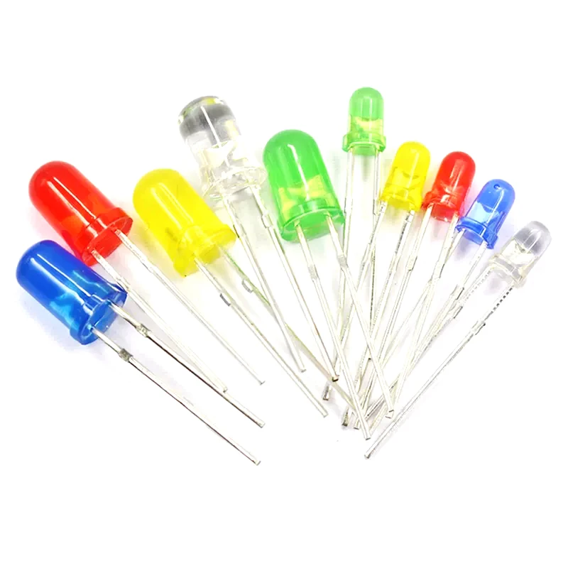 Led Light Kit 100pcs 3mm 5mm LED Light White Yellow Red Green Blue Assorted Kit DIY LEDs Set electronic diy kit