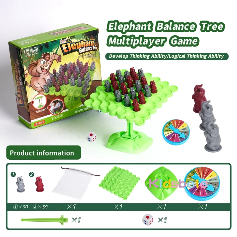 Elephant Balance Game Astronaut Counting Toy Balanced Tree Funny Floor Family Board Games Party Togerther Gifts For Children 3