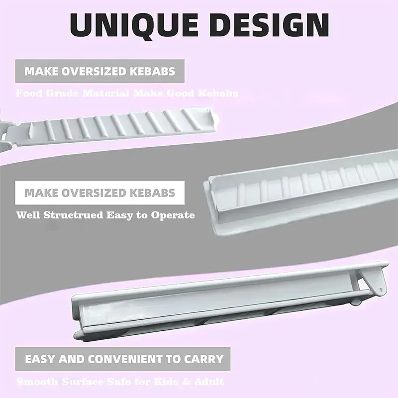 Barbecue Skewer Mold Kebab Press Maker Manual Kabob Mould Outdoor BBQ Tools for Traditional Turkish Kebabs kebab maker,bbq grilling accessories