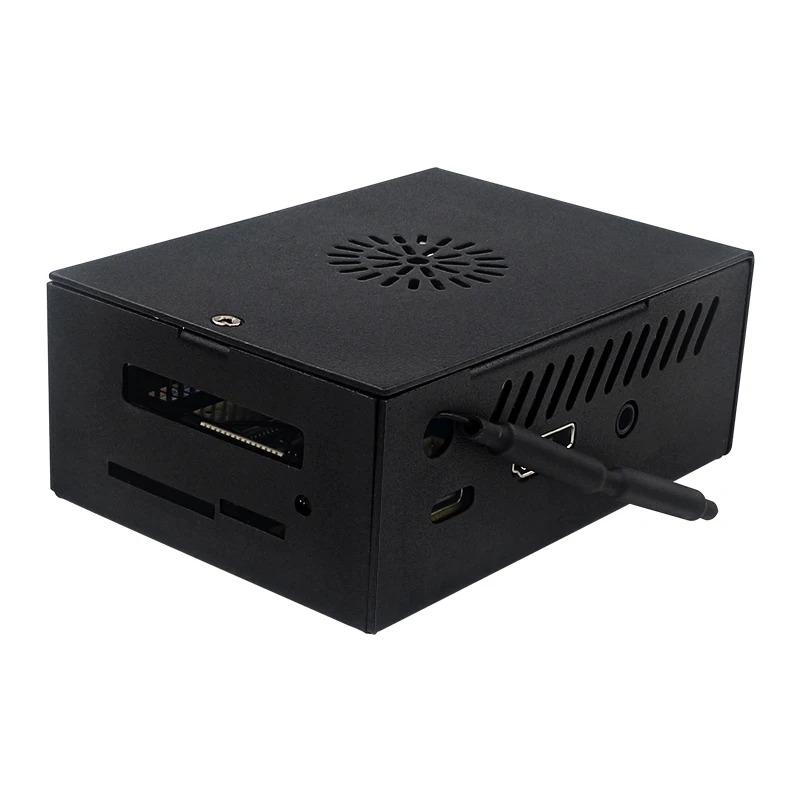 New / Old Orange Pi 3B Case Metal Shell with Fan Optional Antenna Aluminum Heati