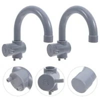 ของเล่นก๊อกน้ำ 2 ชิ้น ชุดของเล่นบทบาทสมมติสำหรับเด็ก อุปกรณ์เสริมของเล่นก๊อกน้ำในครัว ของเล่นเด็กเล่นสมมติ 2