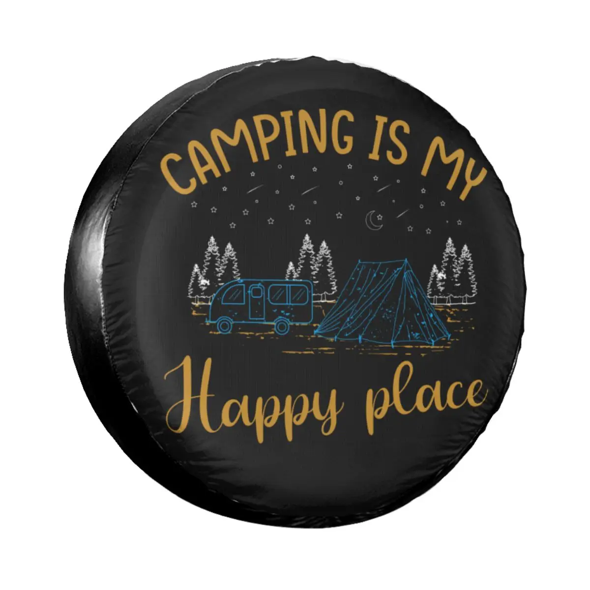 

Camping Spare Tire Cover for Mitsubishi Pajero Camper Travel Dust-Proof Car Wheel Covers 14" 15" 16" 17" Inc