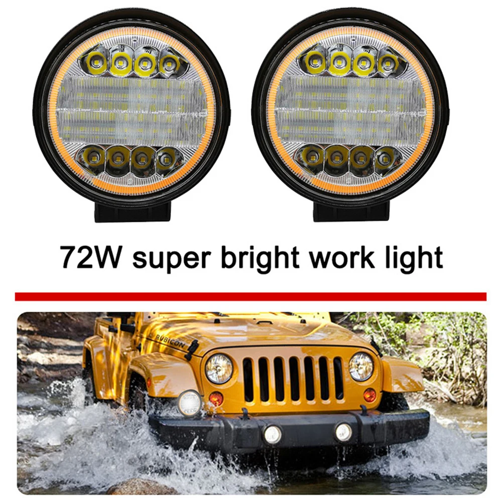 

200W LED Work Light Combo Spot Flood Off Road Driving Amber Fog Lamp for Trucks offroad SUV 4x4 ATV Jeep Tractor Led Spotlight