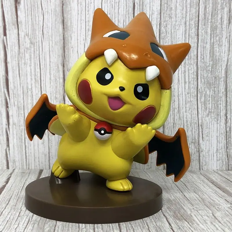 

Collection Pokemon Pikachu COS Charizard Charmander action Anime Figure Decoration toys prize Valentine Birthday Christmas gift