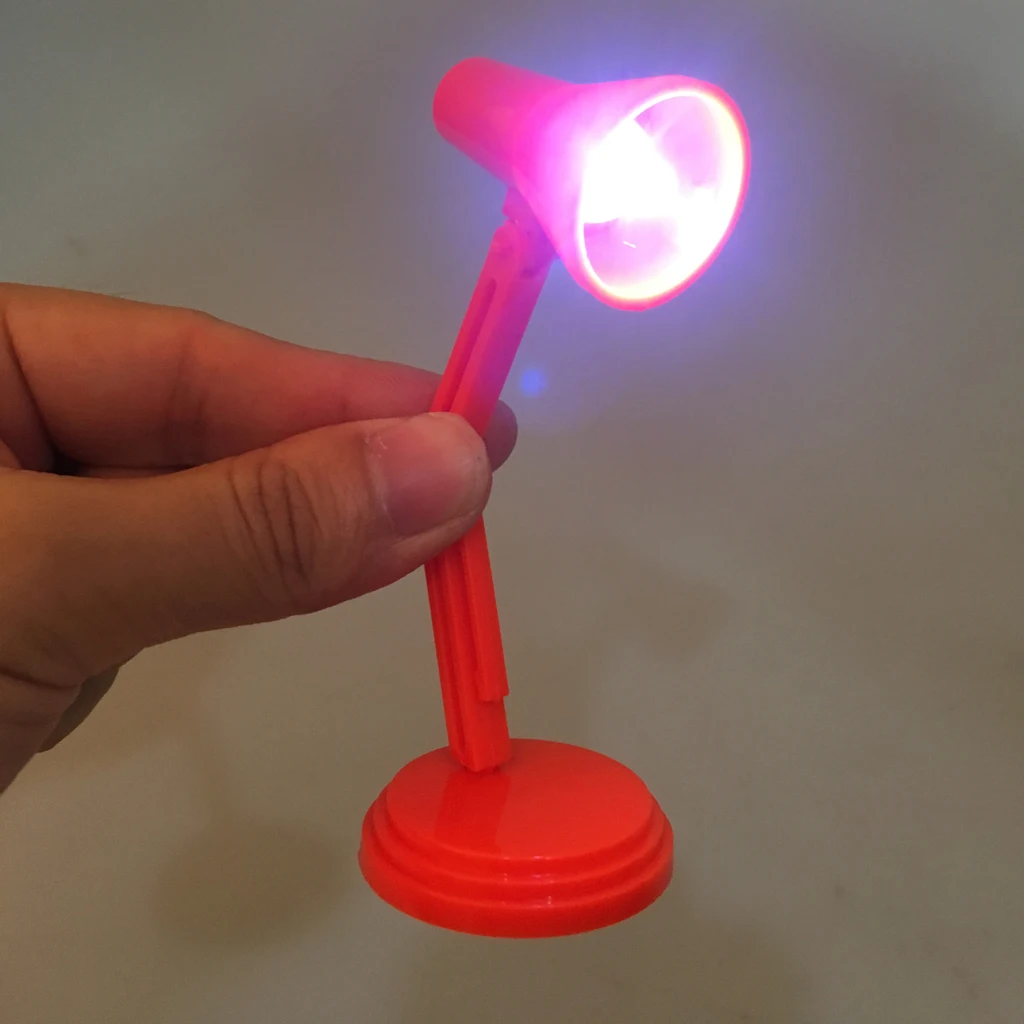 1/6 Scale LED Desk Lamp Model Furniture Hot Toys BJD Dollhouse Accessory Kids Pretend Play Toy Miniature Lamp LED Light