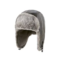 Men Winter Trapper Aviator Trooper Earflap Warm Russian Waterproof Ski Hat Women Bomber Cap Ear Protectors Dad Thick Fleece Hats 2