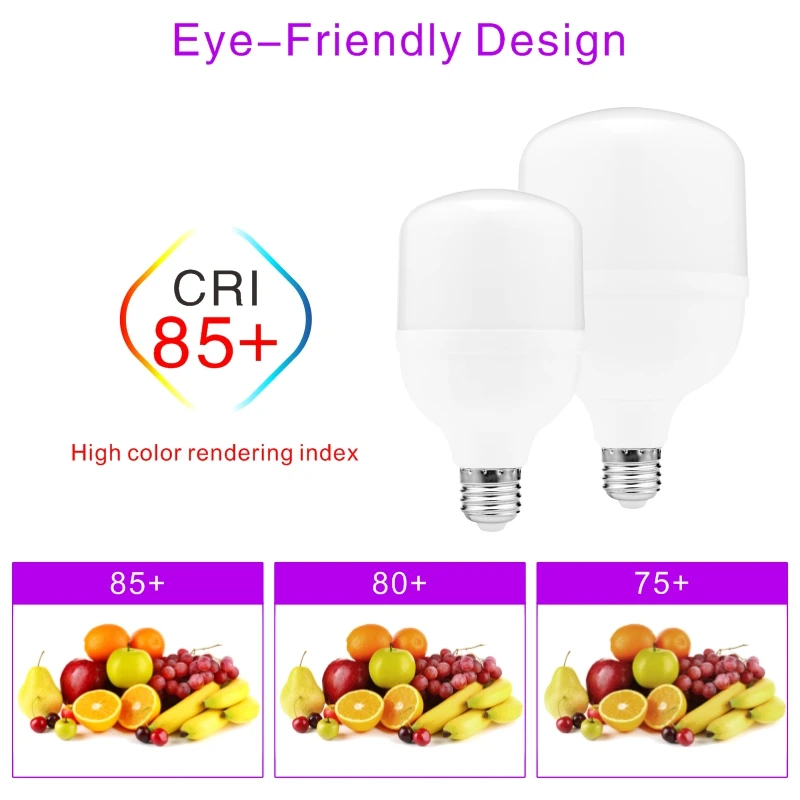 Lampada LED 전구 E27 60W 50W 40W 30W 20W 15W 10W 5W LED 조명 220V 깜박임 없음 LED 램프, 스포트라이트 조명 앰플 전구