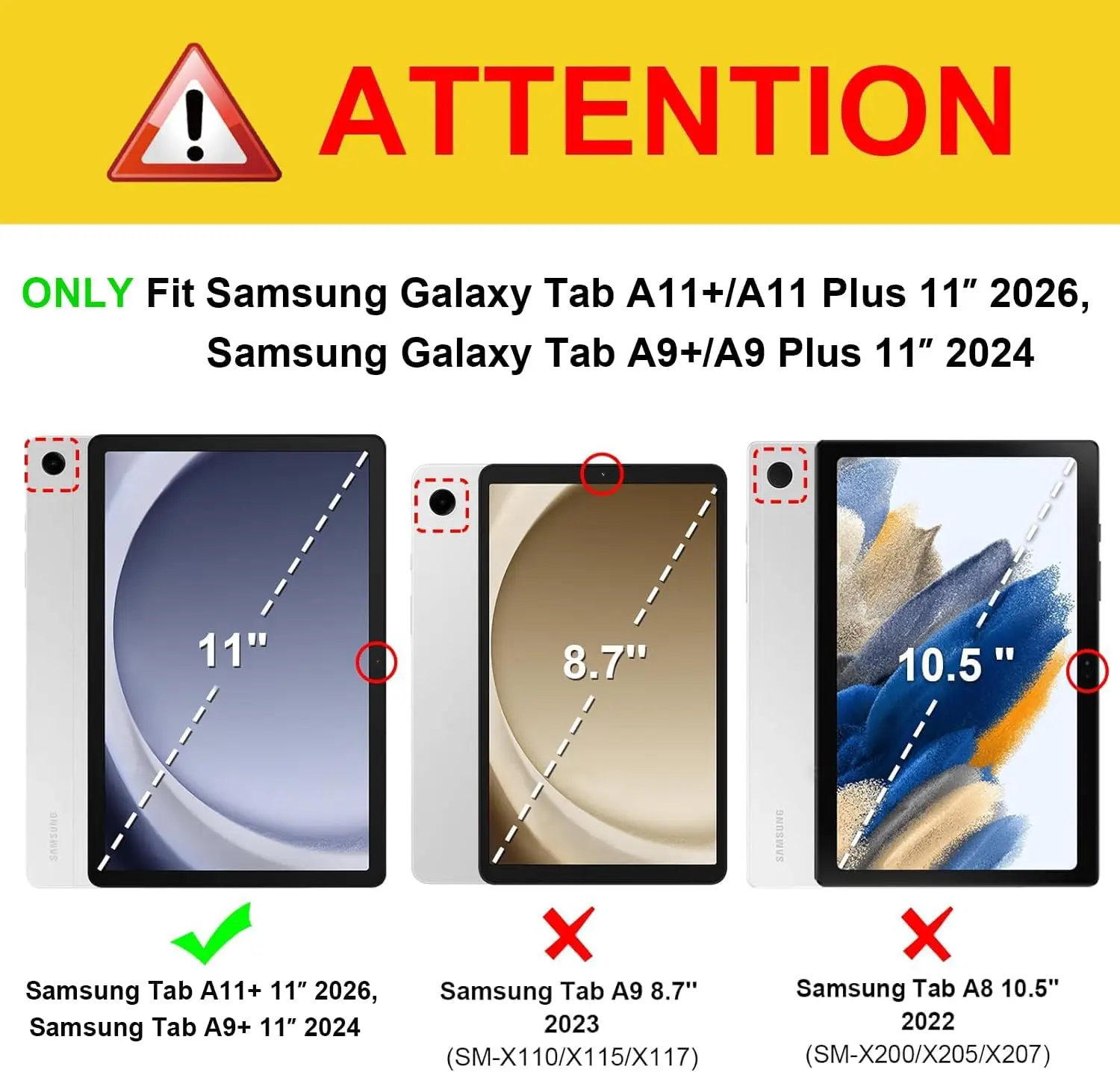 Premium Flip Smart Cover for Samsung Galaxy Tab A Series Tablets