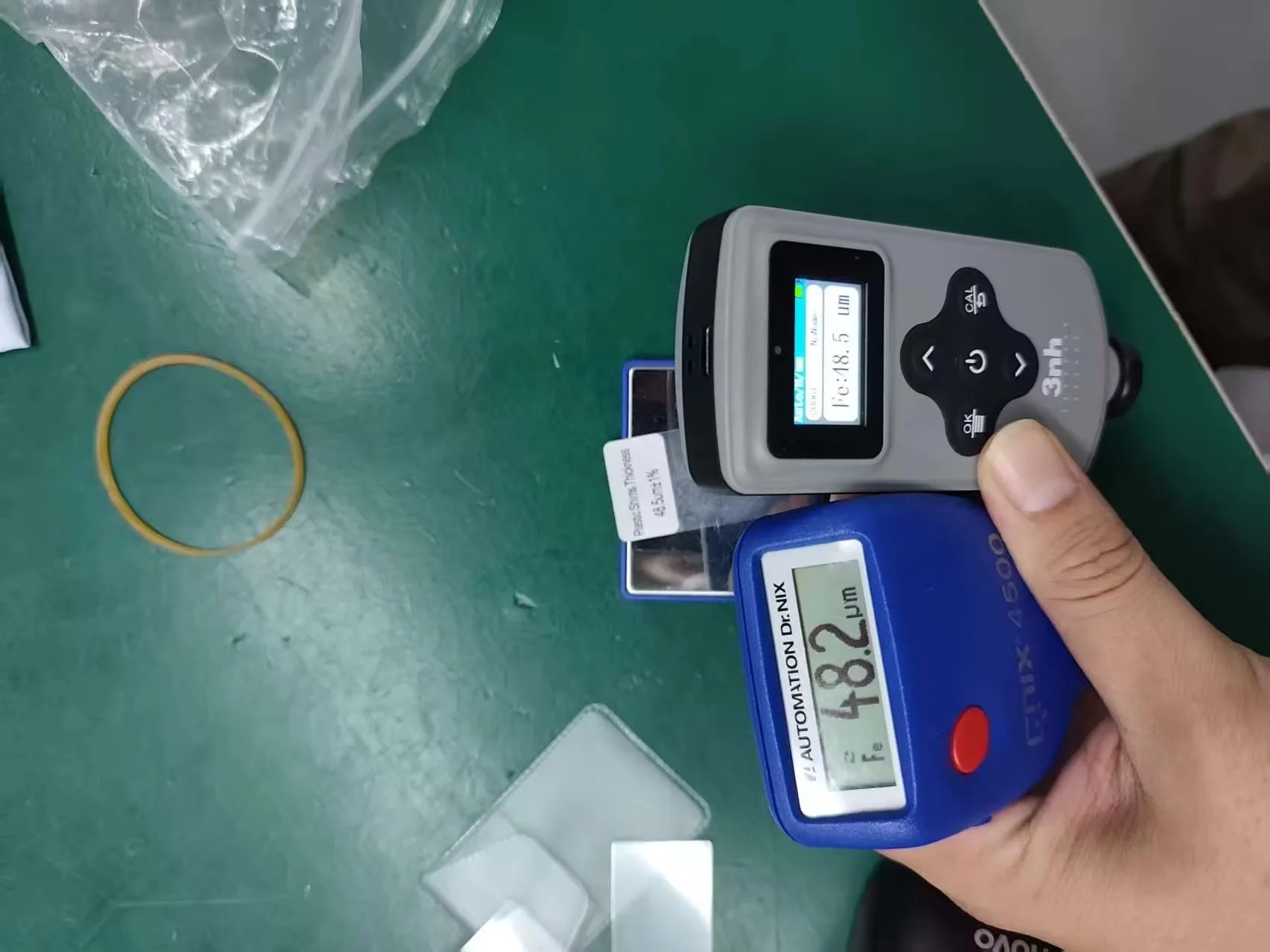 고정밀 코팅 두께 측정기 IP55 0.1um 정밀도 CE RoHS 인증, 도장 코팅 산업용