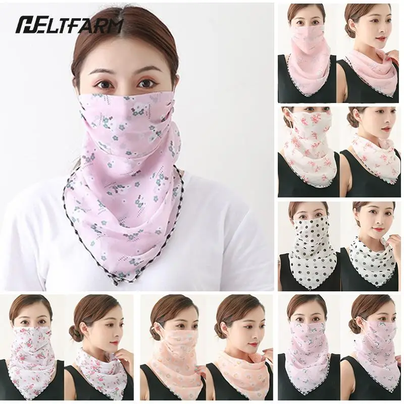 Women Mask Scarf Sun Protection Mask Outdoor Riding Dustproof Cycling