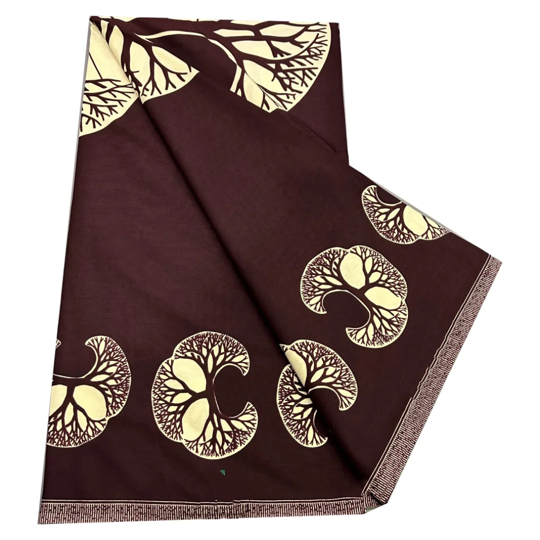 Veritable Dutch Guaranteed Super Real Wax Print Fabric Hollandais Pagne Africa Dress Cotton Wax Pagne Tissu 6yards