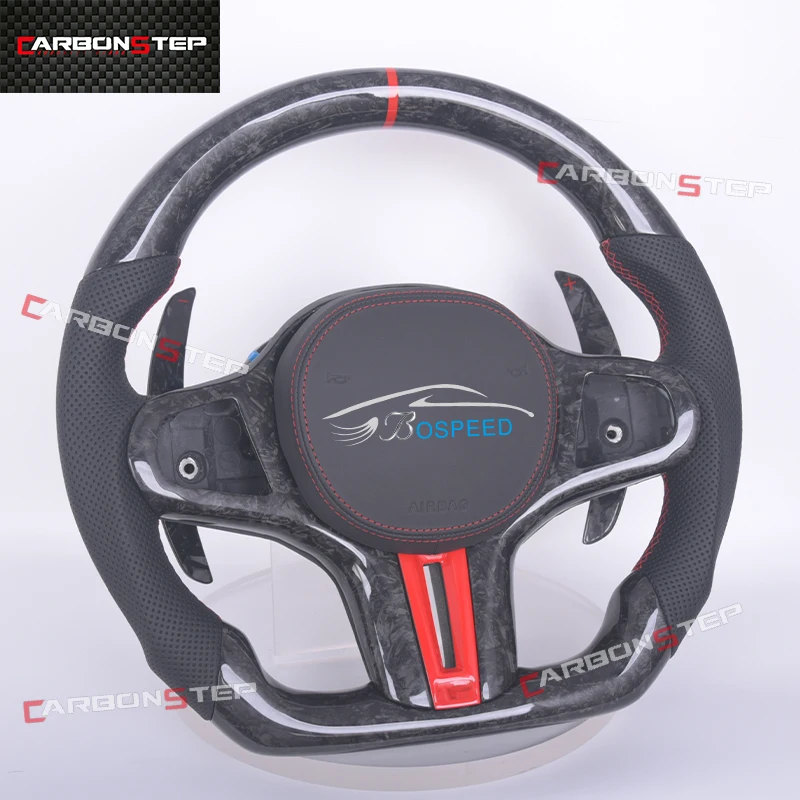 

Подходит для Audi A3 8P A4 B9 A6 C7 A5 Q3 Q7 S3 8V S5 Rs3 Rs5 TTS 8J MK3 R8 SQ5 Автомобильный руль с подогревом из кованого углеродного волокна