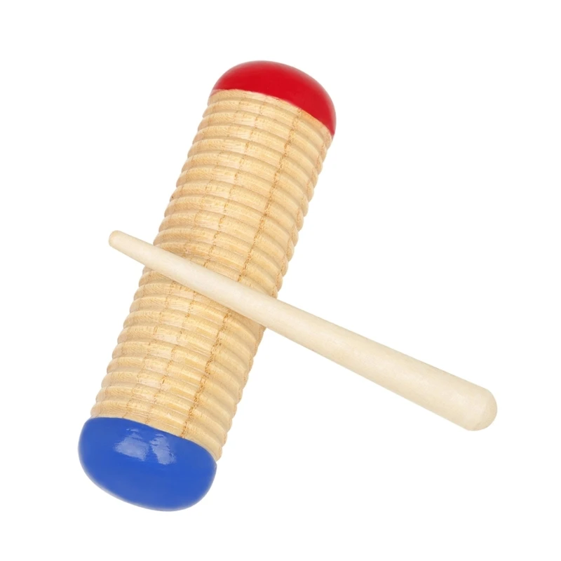 

Guiro Shaker Guiro Scraper Music Guiro Scraper Wooden Sound Guiro with Mallet Musical Percussion Instrument Kid Toy