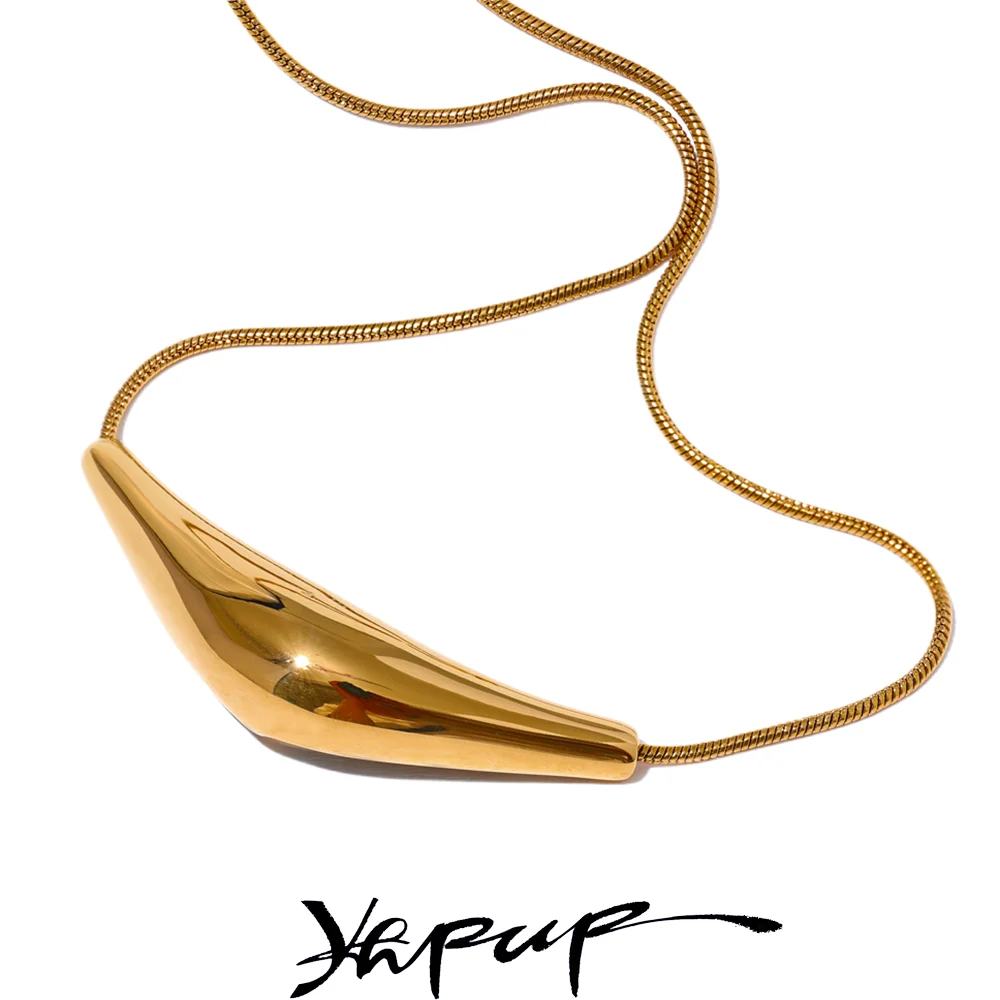 Yhpup Stainless Steel Necklace Waterproof