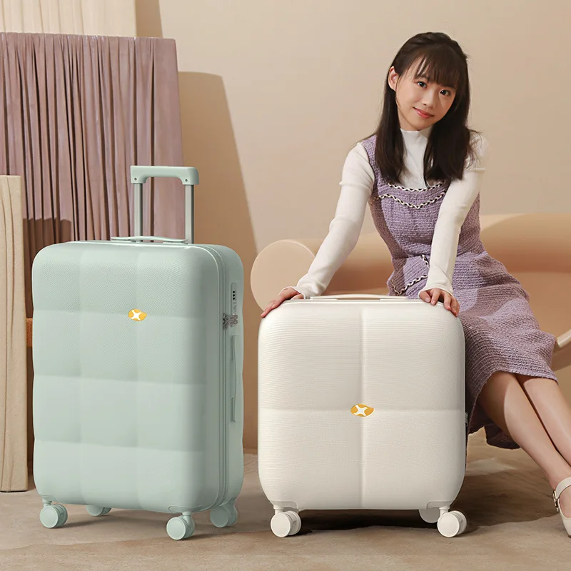 23 New Macaron Trolley Case Large Capacity Ultra-Light Suitcase Male and Female Student Zipper Internet Celebrity Luggage luggage female suitcase mute universal wheel aluminum frame internet celebrity trolley case pc student male small boarding bag