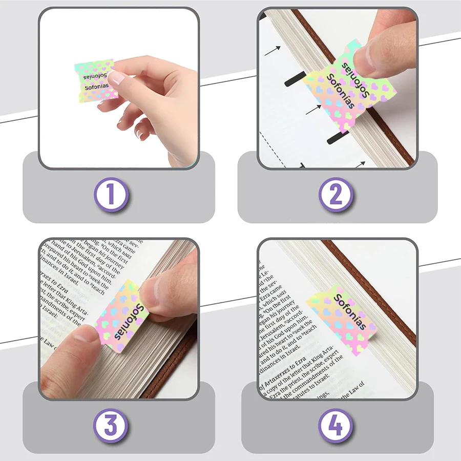 Spanish Bible Tabs Set - 75 Easy-to-Apply Large Print Labels
