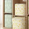 Foldable Quilt Storage Bag Gift Little Daisy with Handles Closet Organizer Non-Woven Sorting Storage Box Home 1