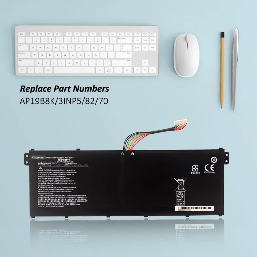 Kingsener Ap19b8k Bateria do Portátil para Acer Aspire A314 A315 A317 A31523 A31558 A317-52 A317-53 Série Portátil 11.25v 3831mah - Imagem 2