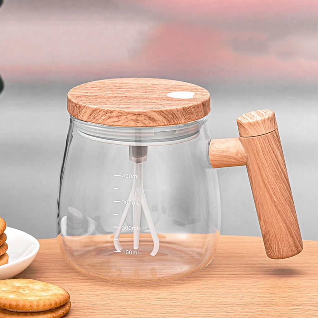 BPA-free Waterproof Glass Self Stirring Mug Gift Idea Eco-friendly Product Self Stirring Coffee Mug