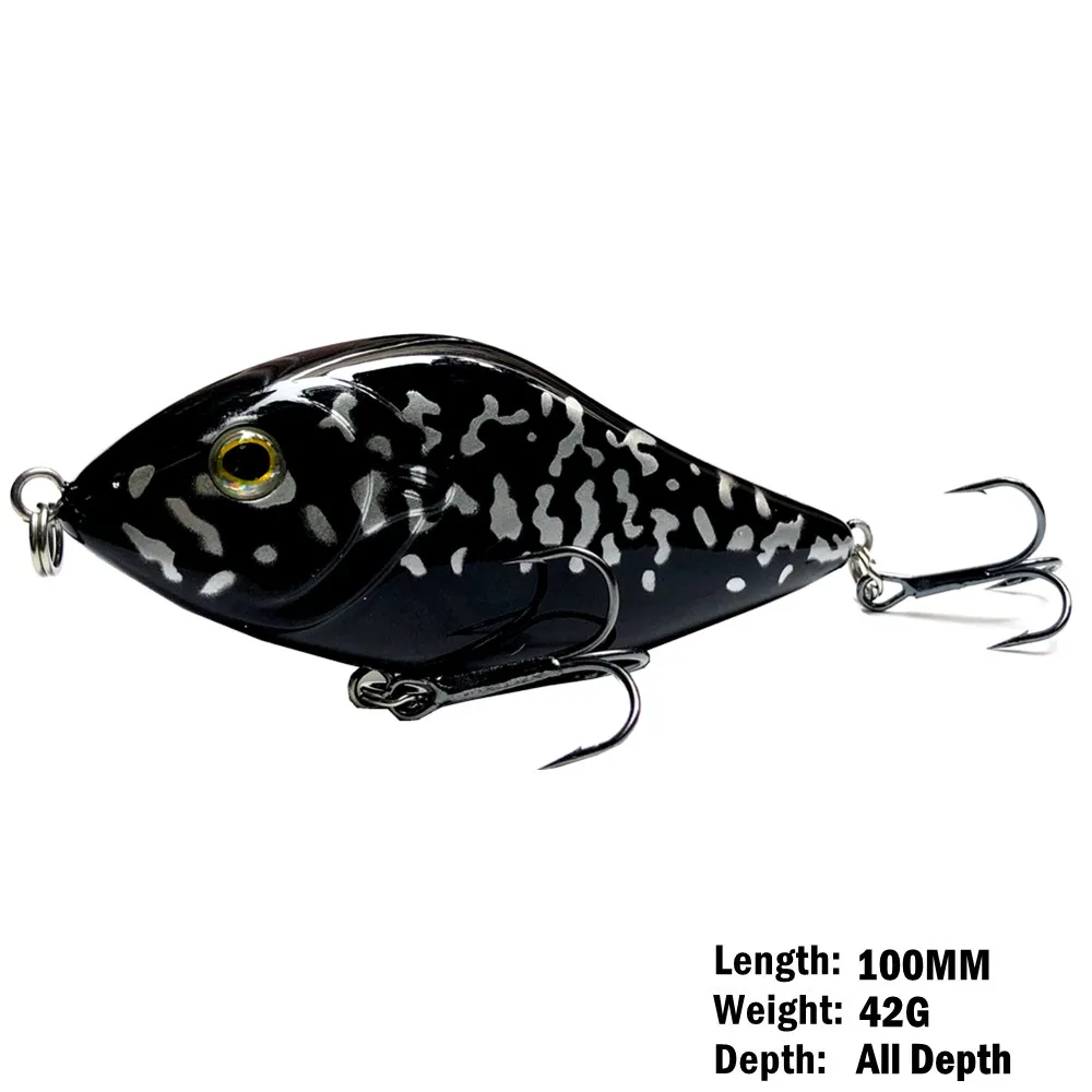 BATTLEBASS Brand 1PC Slow Sinking Jerkbait Fishing Lure 100MM 45G Slider  Swim Action Hard Body Jerk Bait for Pike Musky Fishing