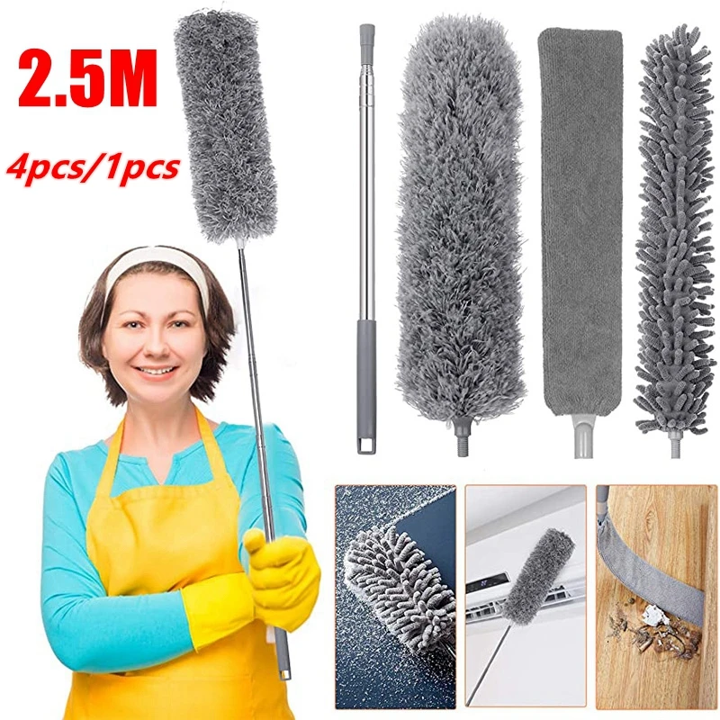 Gap Dust Cleaner - Retractable Microfiber Brush with Extendable Pole for  Furniture Cleaning 