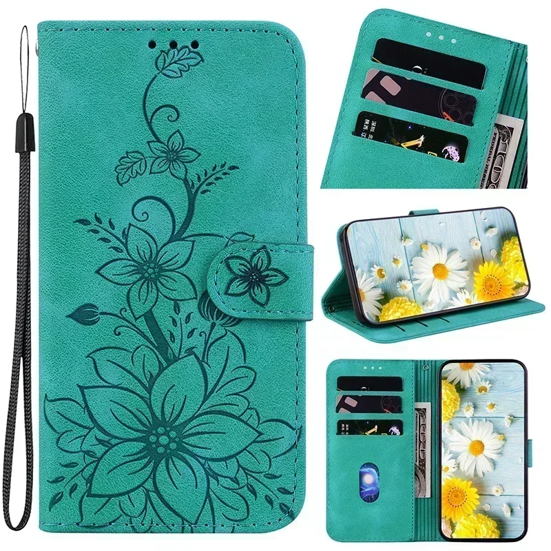 thumbnail image 1 of Funda de cuero para teléfono Samsung Galaxy A55 A54 A53 A52 A35 A34 A42 A32 A25 A24 A23 A22 A14 A15 A12 A16 5G Funda tipo billetera con ranura para tarjetas, 1 of 5
