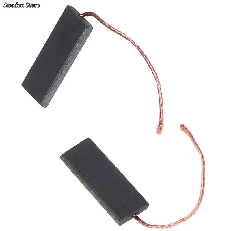 2PCS 5*13.5*40mm Black Carbon Brush Motor With 70mm Length Lead For Washing Machine