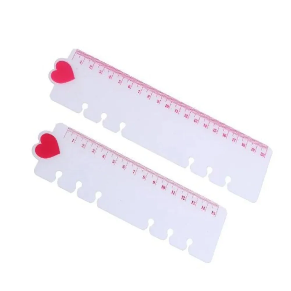 Student Plastics Loose Leaf Hand Ledger Ruler Clear Scale Soft Bookmark Ruler Frosted Texture Wear Resistant Measuring drawing ruler