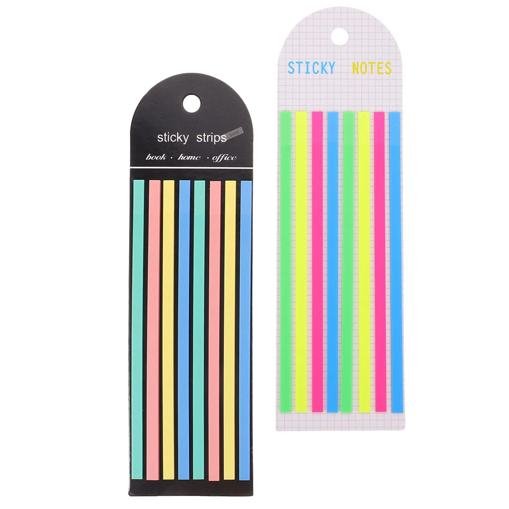 2 Books Fluorescent Color Sticky Notes Highlighters Pens The Pet