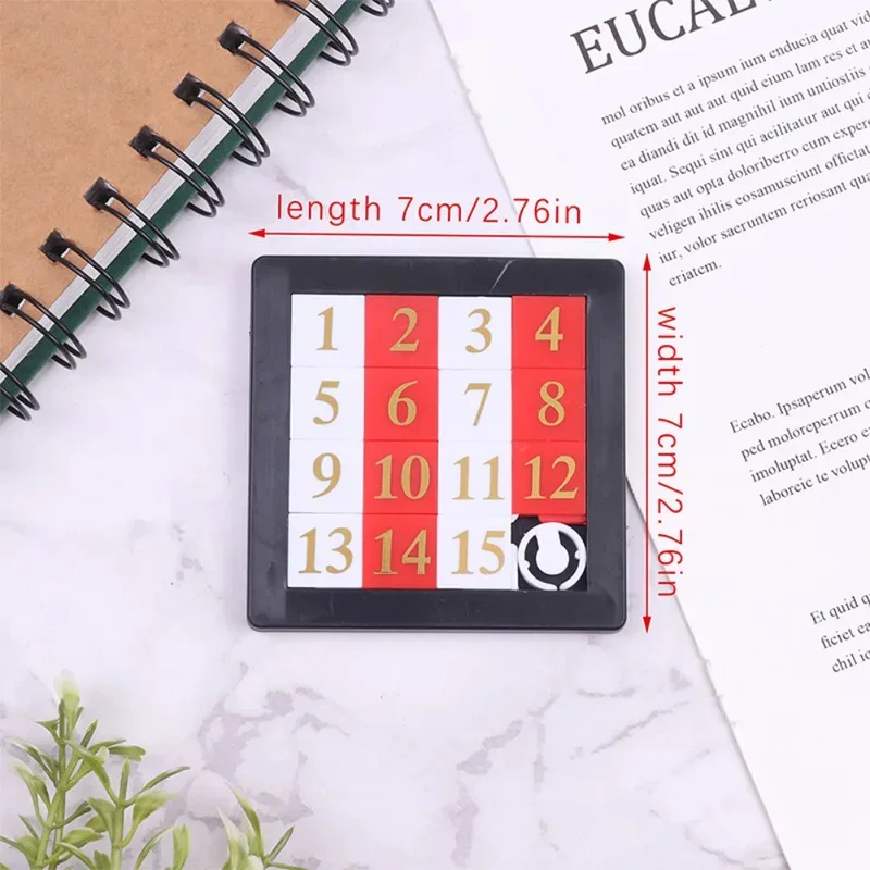 Magnetic Number Sliding Puzzle Portable Educational Travel Toy for Kids & Adults Silent Classroom Math Game Logic Brain Teaser