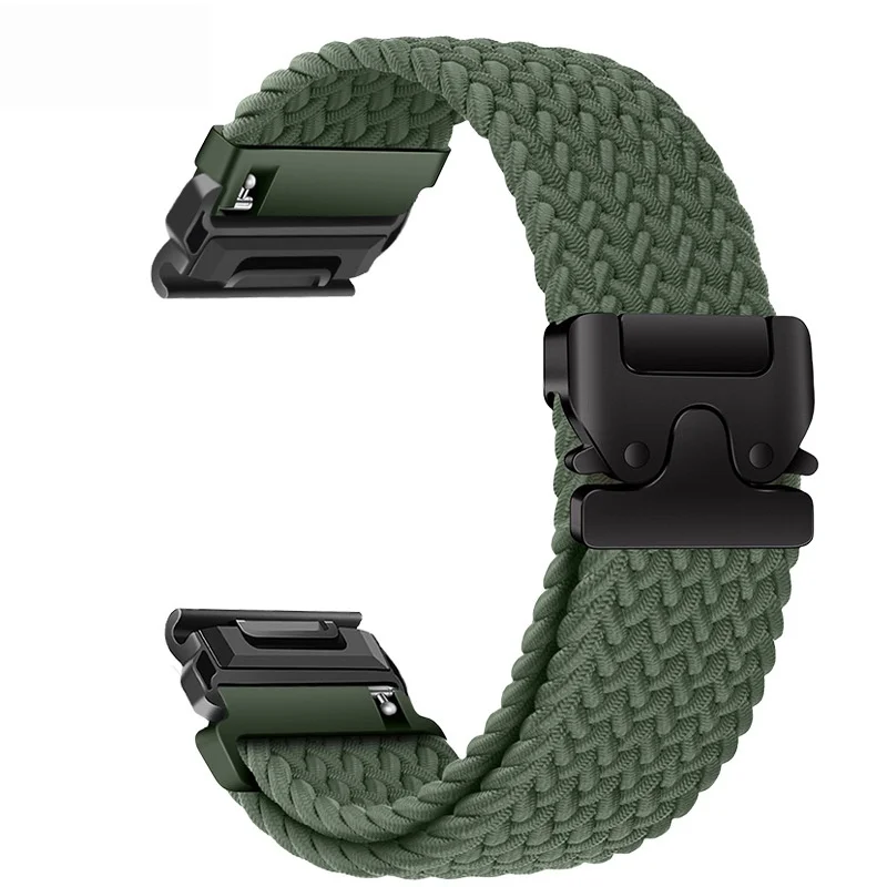 Durable Braided Nylon Watch Strap with Loop Design
