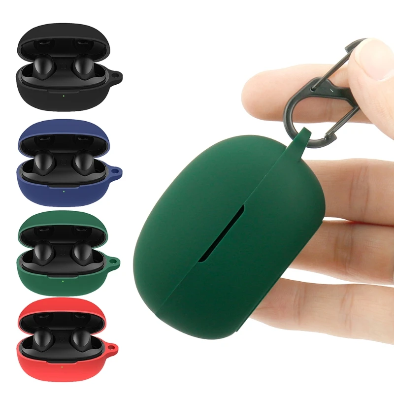 

Shockproof Earphone Silicone for Case with Carabiner for 1MORE ColorBuds Headpho