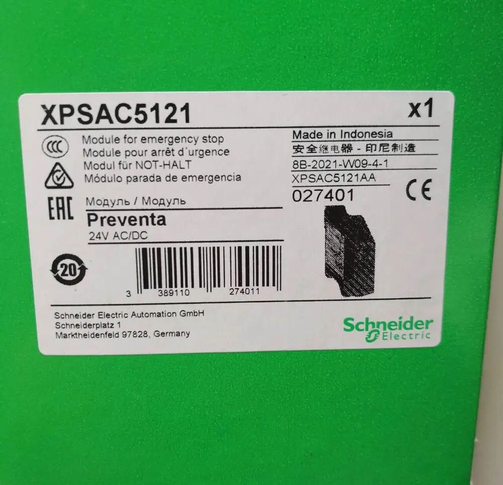 

1pcs brand new schneider XPSAC5121 safety relay Rapid delivery