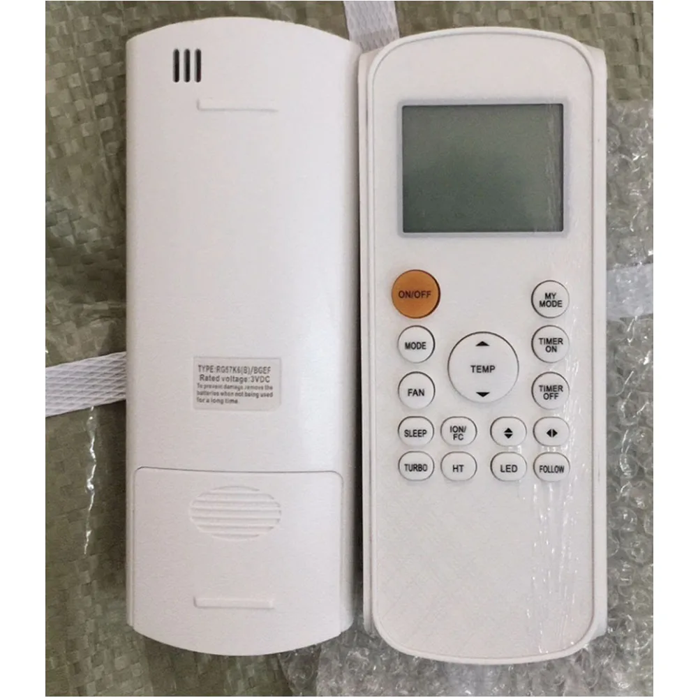 RG10A-BGEF - Control remoto de repuesto compatible con Midea/Carrier/SystemAir Conditioner RG10A