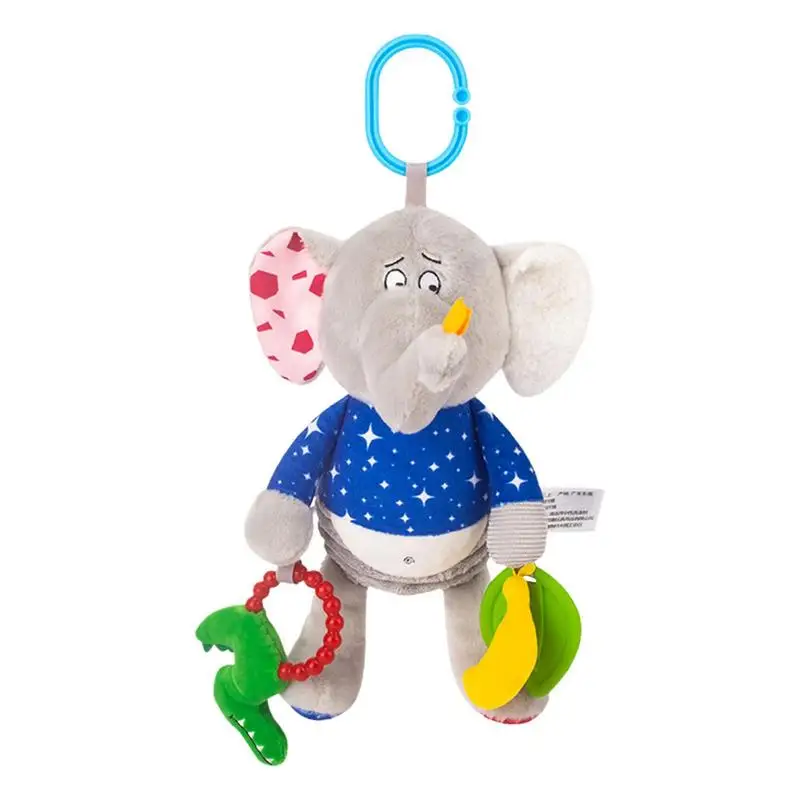 

Stroller Toy Animal Kid Car Seat Toy With Built-in Rattle Kid Soft Hang Rattle Car Seat Toys For Children Hang Toys For Boys And