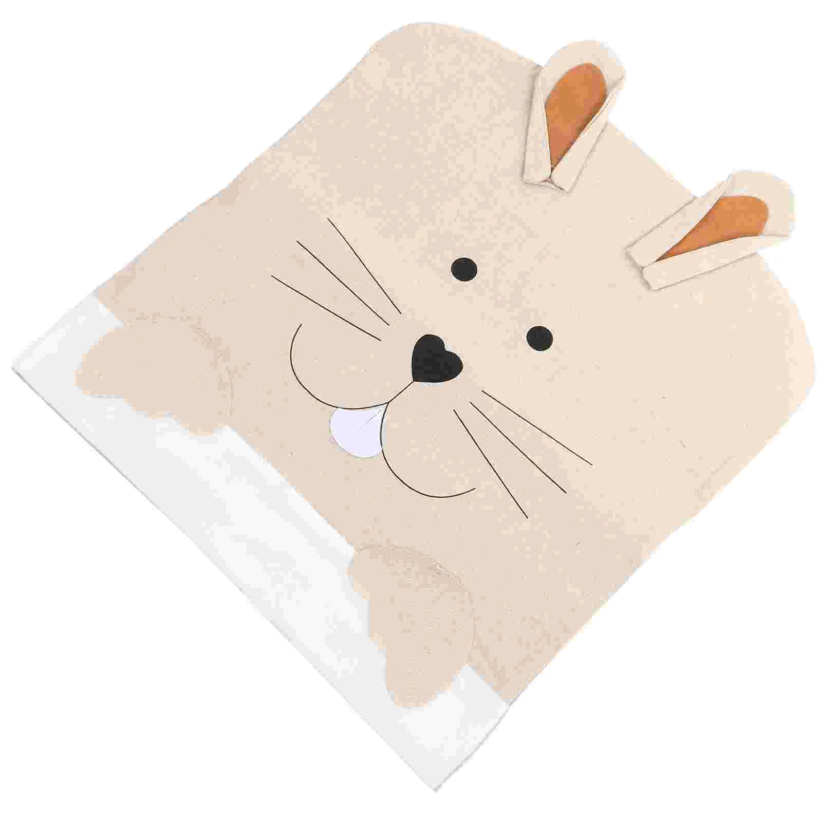 

Rabbit Ornament Chair Back Cover Festival Holiday Dining Room Chair Back Protector