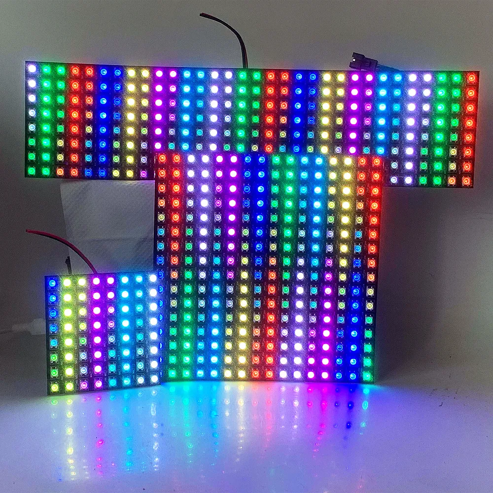 

Гибкая Пиксельная панель WS2815 5050 RGB SMD 8x8 16x16 8x32 люмен матричный экран 2815 IC светодиодный модуль индивидуально адресуемый, 12 В постоянного тока