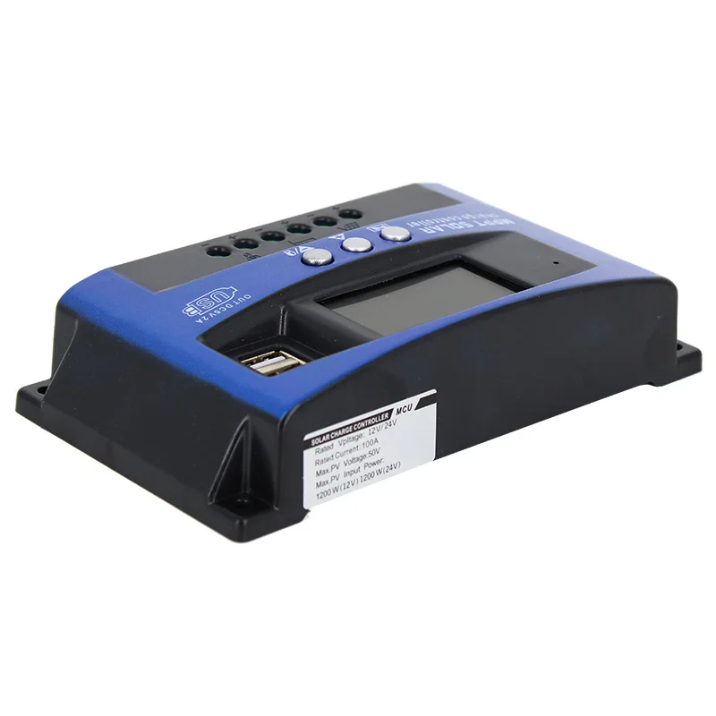 ICharger-MPPT-B solar photovoltaic charging controller 12V/24V/100A household intelligent charger power generation system 3